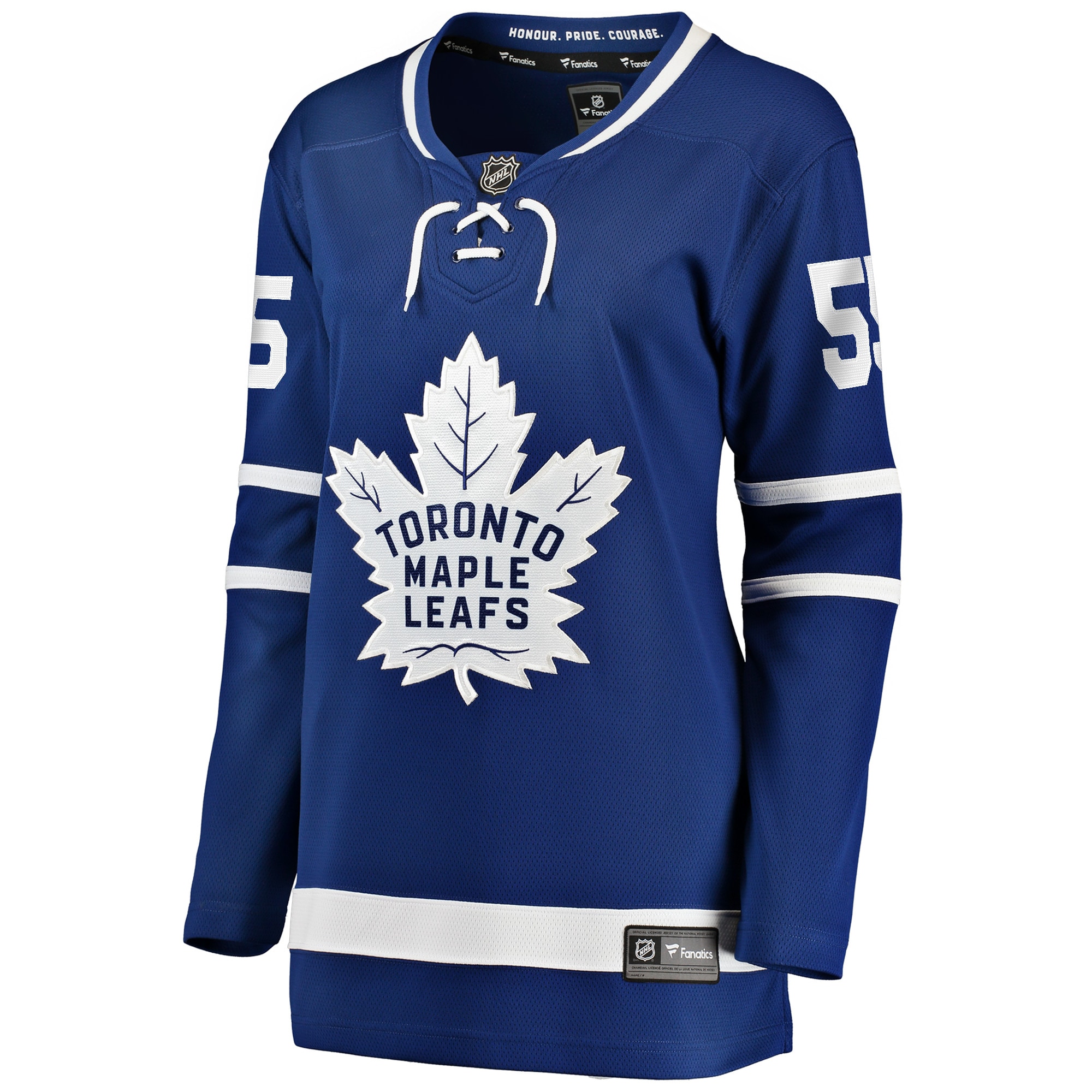 Alternative view of Women's Toronto Maple Leafs Mark Giordano Blue Home Breakaway Player Jersey - JS815 