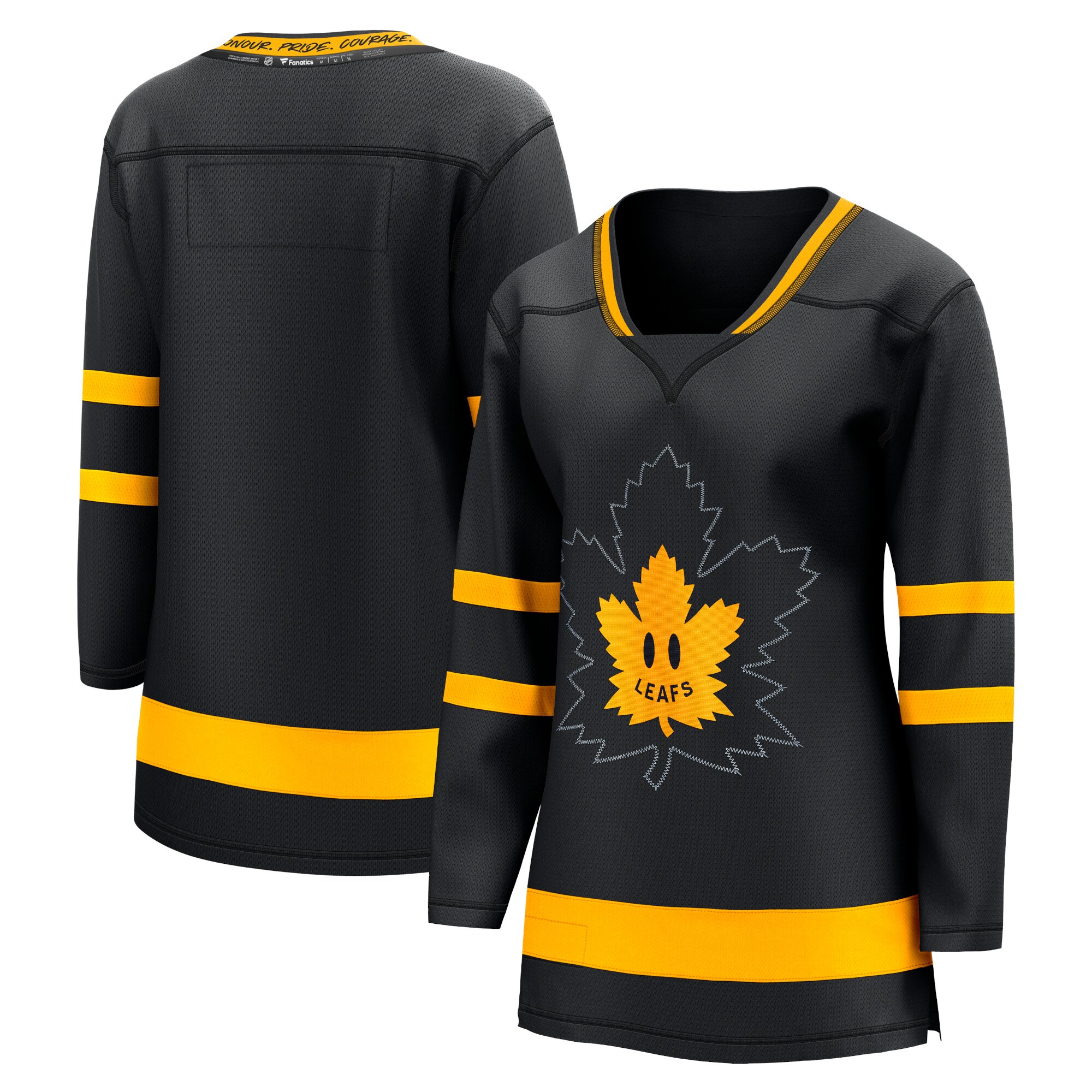 Alternative view of Women's Toronto Maple Leafs Mitchell Marner Black Alternate Premier Breakaway Reversible Player Jersey - JS863 