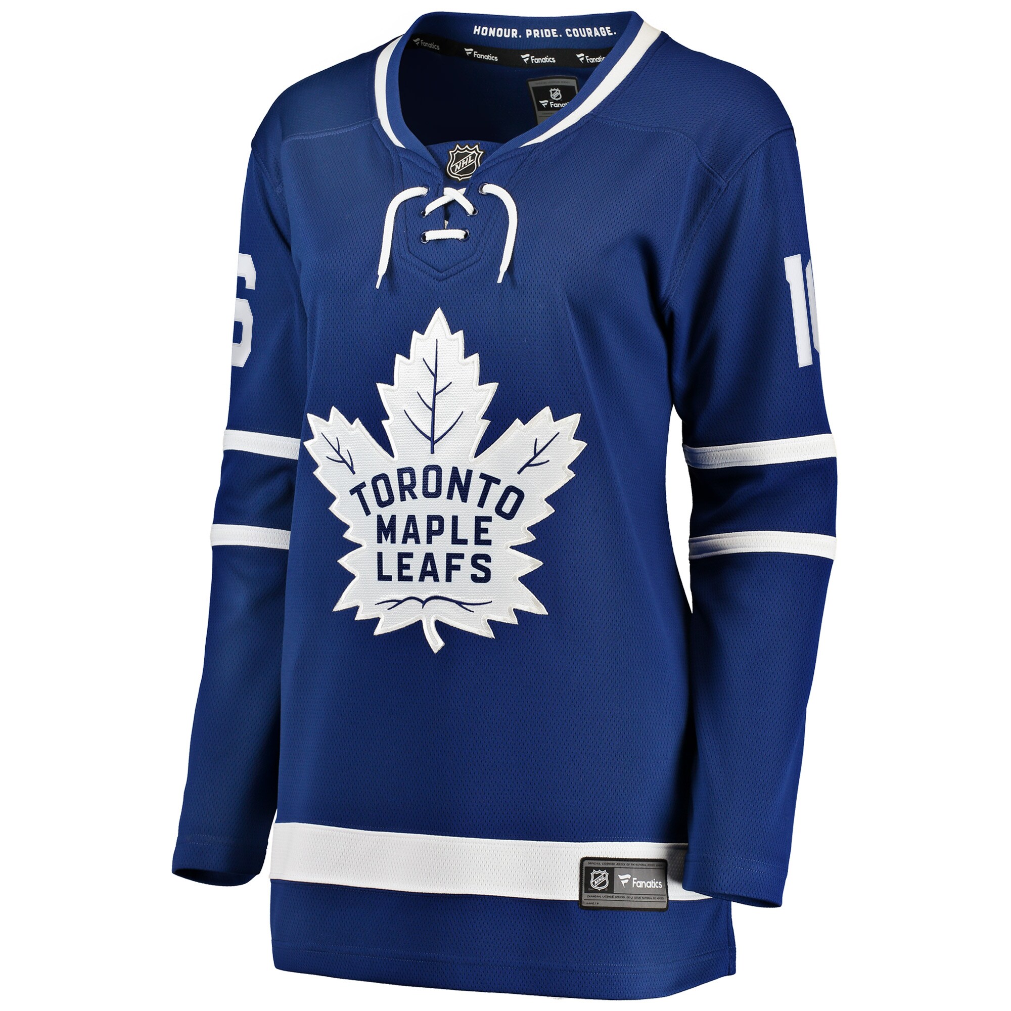 Alternative view of Women's Toronto Maple Leafs Mitchell Marner Blue Breakaway Player Jersey - JS179 