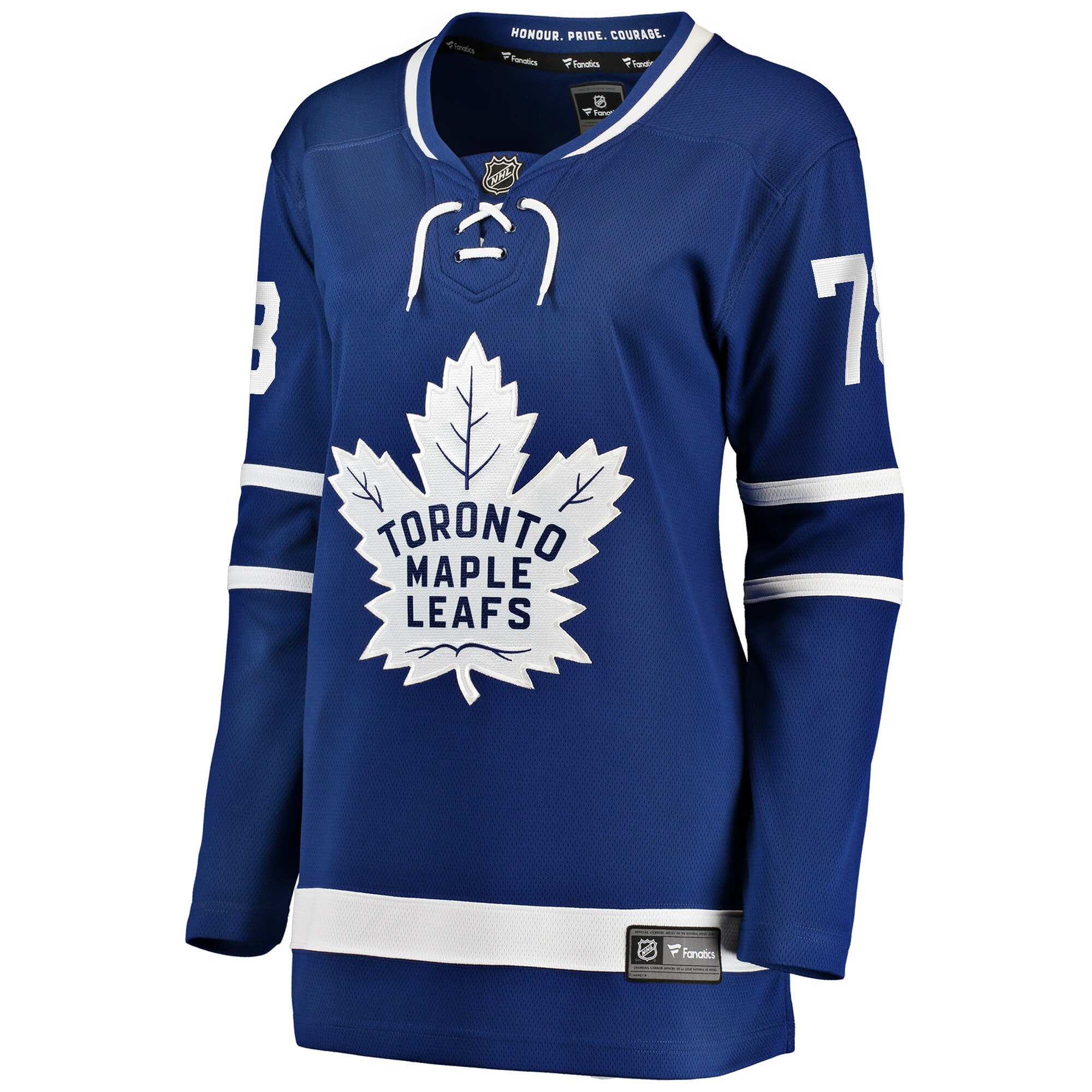 Alternative view of Women's Toronto Maple Leafs TJ Brodie Blue Breakaway Player Jersey - JS977 