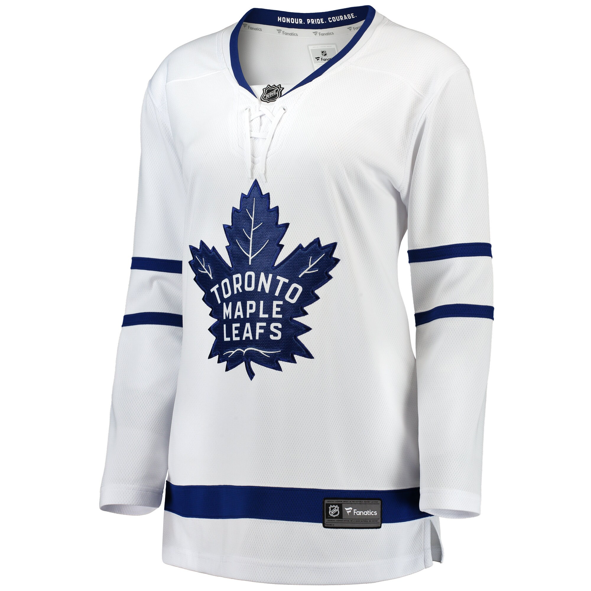 Alternative view of Women's Toronto Maple Leafs White Away Breakaway Jersey - JS981 