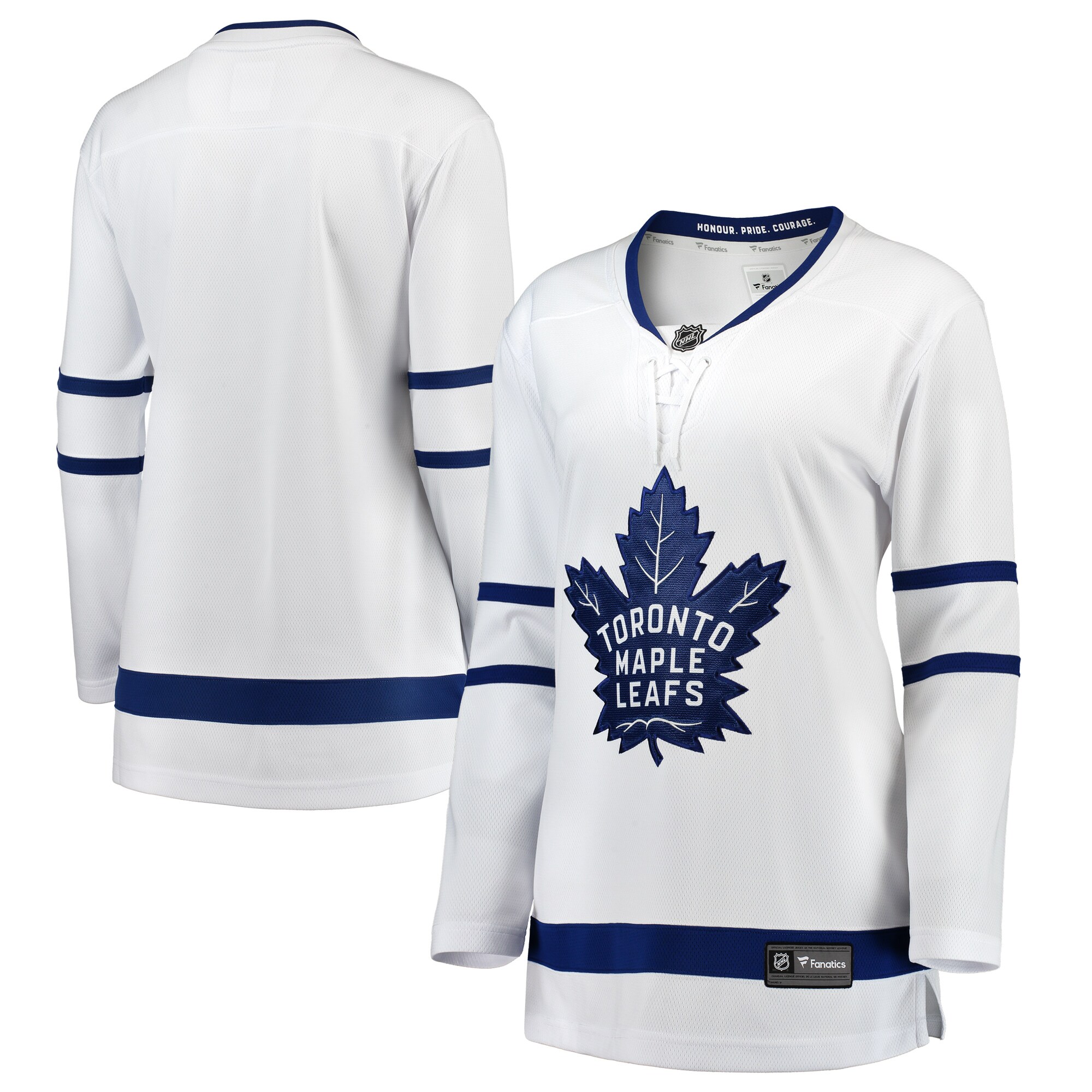 Women's Toronto Maple Leafs White Away Breakaway Jersey - JS981 