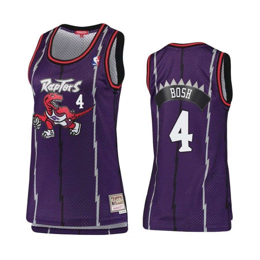 Women's Toronto Raptors Chris Bosh 4 Hardwood Classics Jersey - JS471 