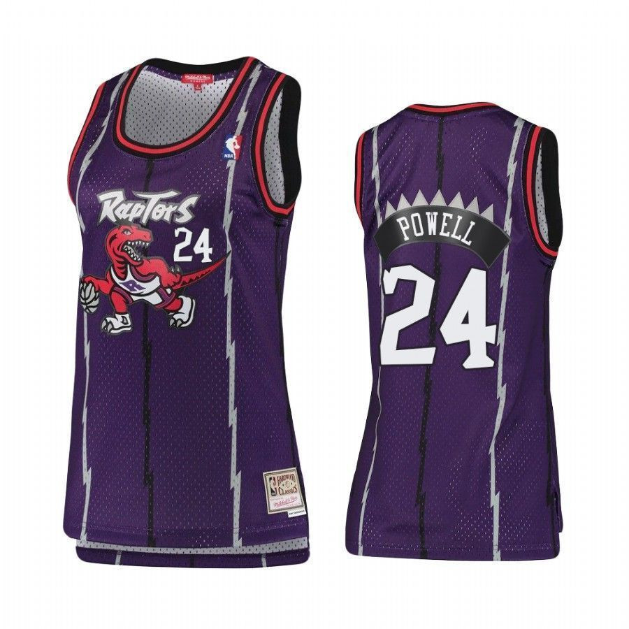 Women's Toronto Raptors Norman Powell 24 Hardwood Classics Jersey - JS155 