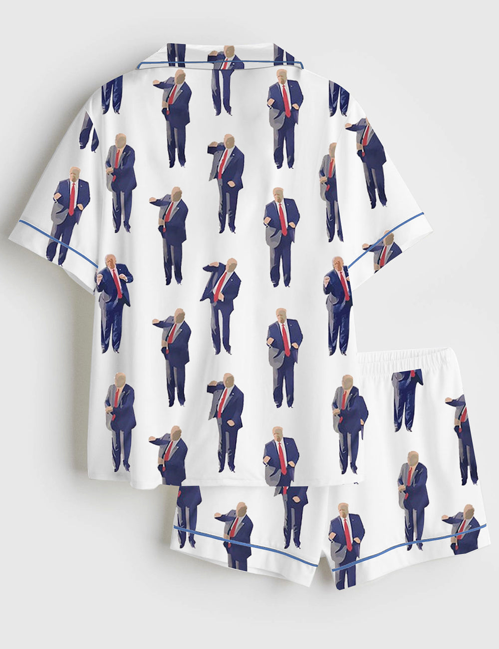 Alternative view of Women's Trump Dancing MAGA 45 47 Short Sleeve Satin Pajama Set