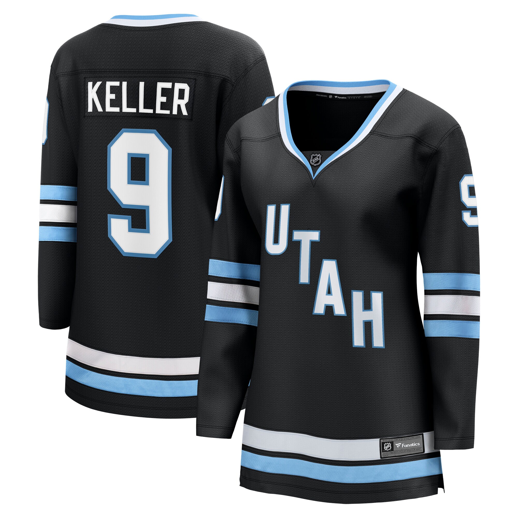 Women's Utah Hockey Club Clayton Keller Black Premier Breakaway Home Player Jersey - JS650 