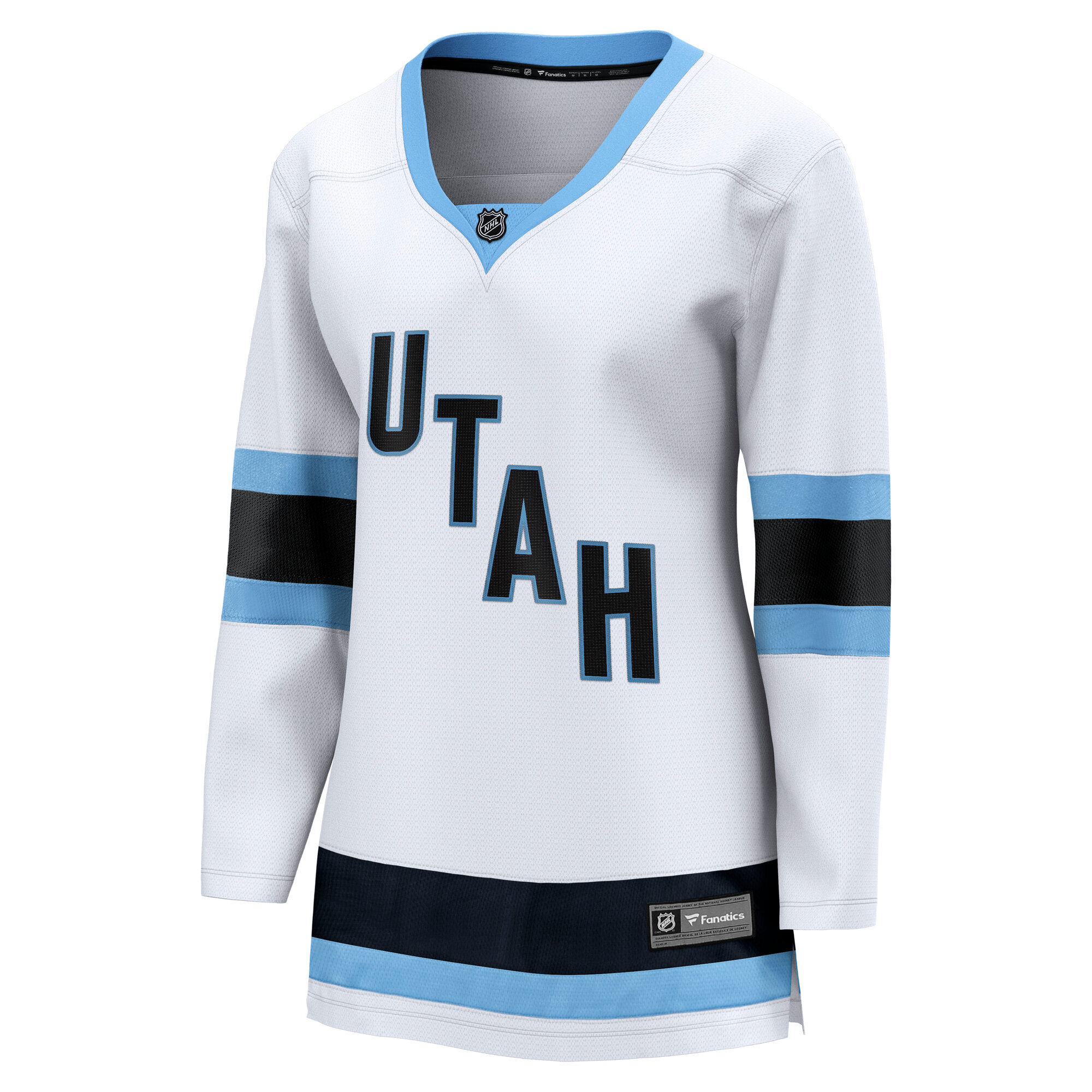 Alternative view of Women's Utah Hockey Club White Away Premier Breakaway Jersey - JS700 
