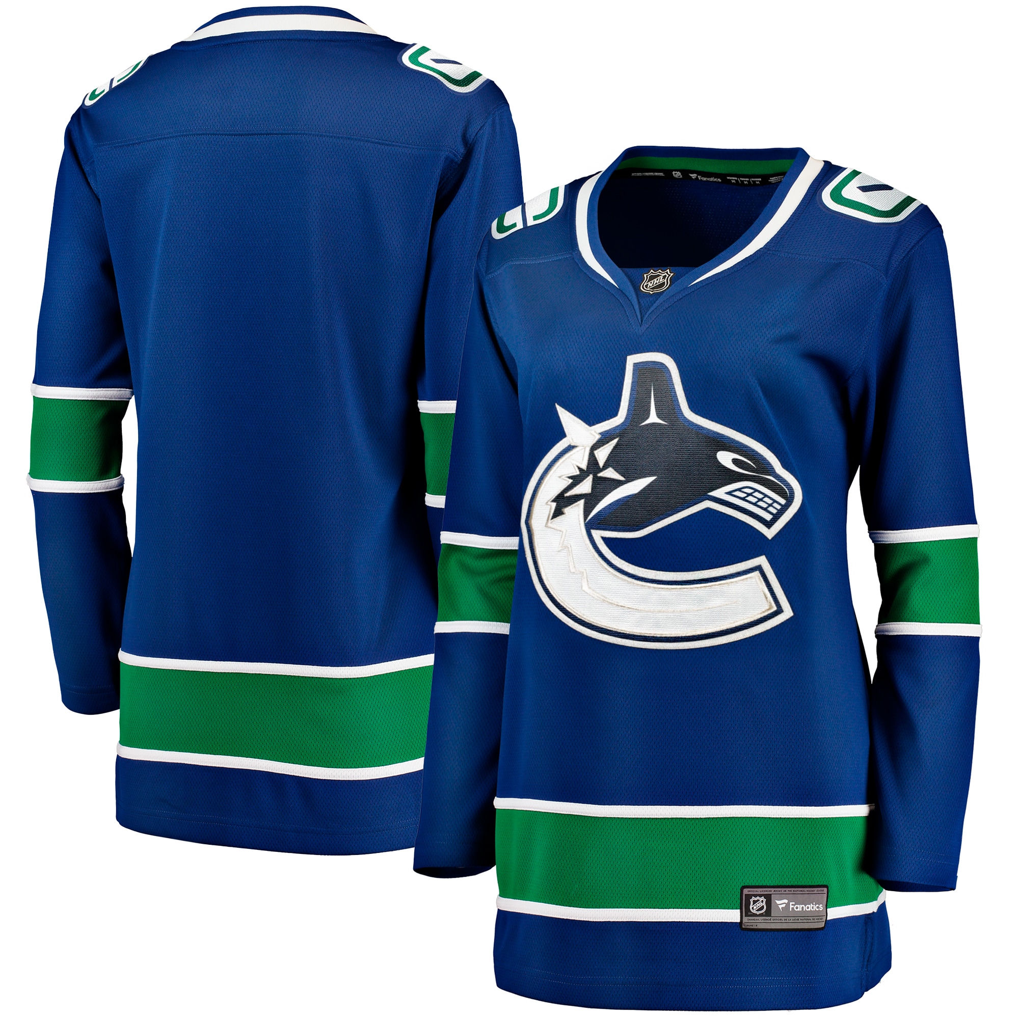 Women's Vancouver Canucks Blue Premier Breakaway Jersey - JS244 