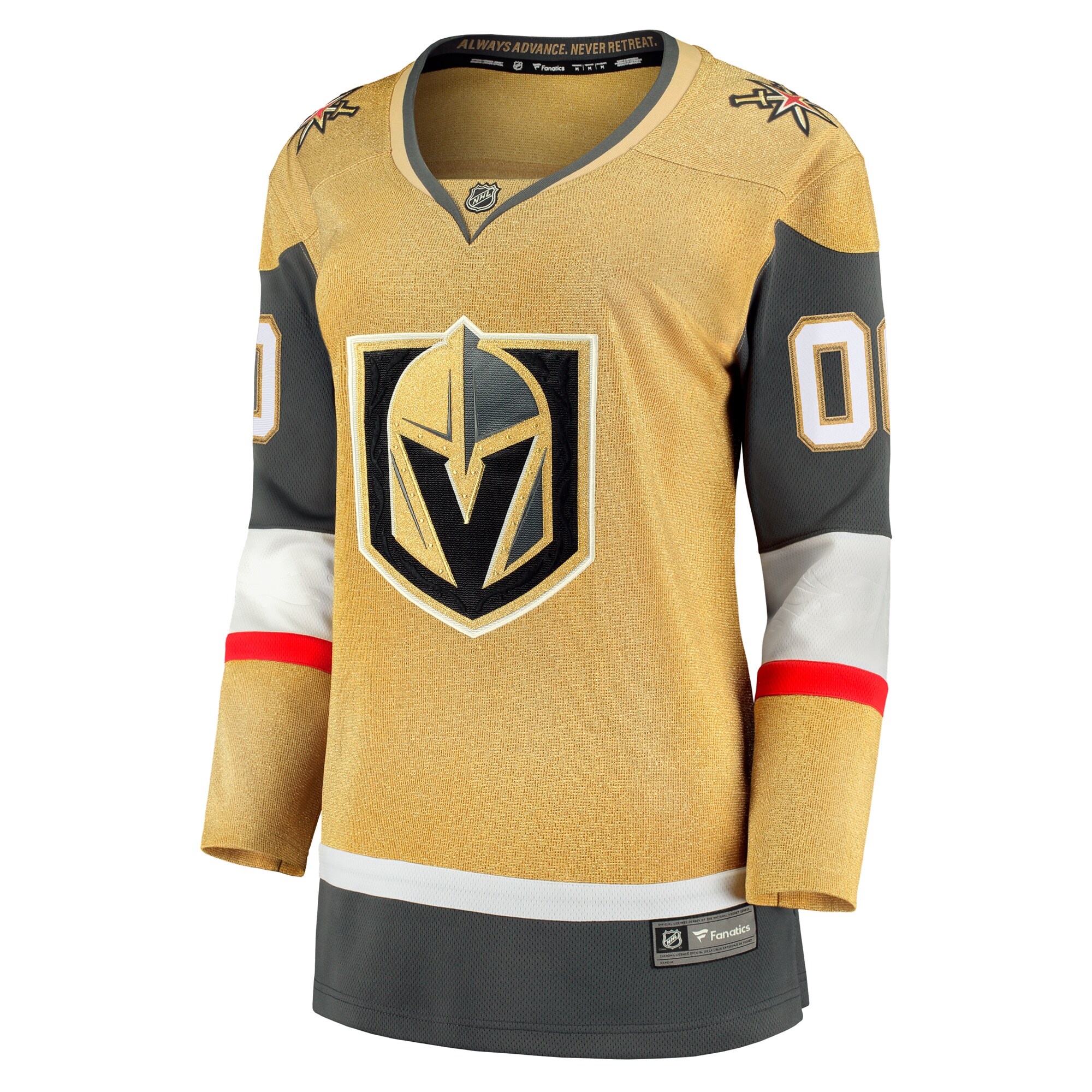 Alternative view of Women's Vegas Golden Knights Home Breakaway Custom Jersey - JS488 