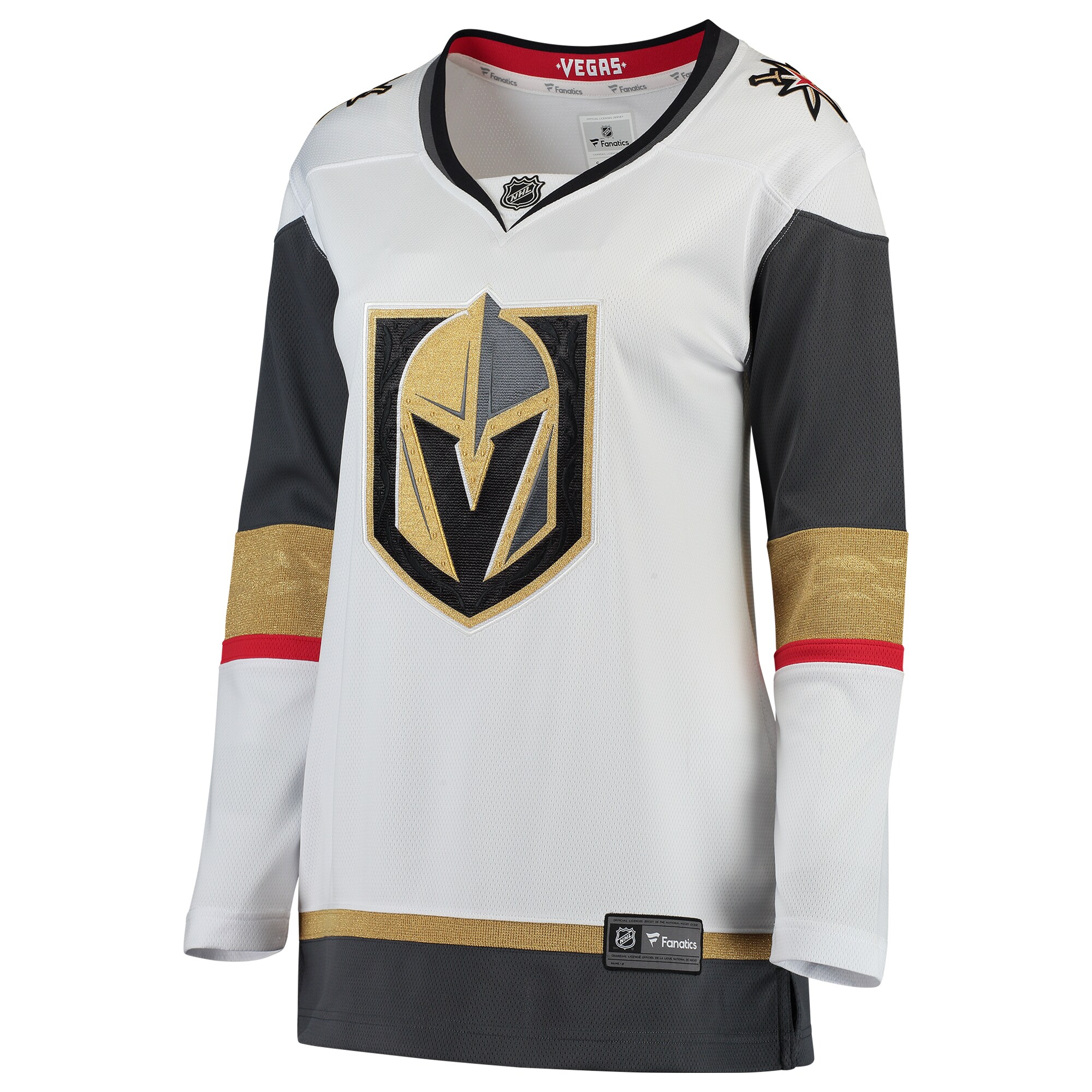 Alternative view of Women's Vegas Golden Knights White Away Breakaway Jersey - JS616 