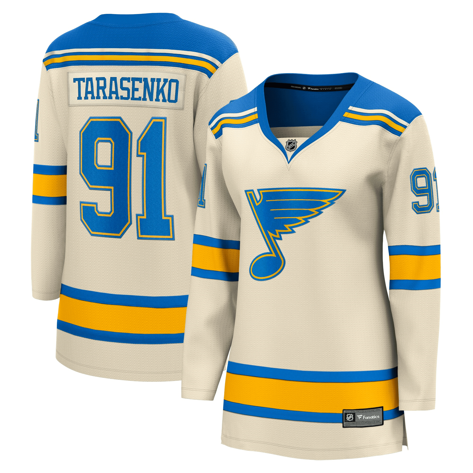 Women's Vladimir Tarasenko Cream St. Louis Blues 2022 Winter Classic Breakaway Player Jersey Jersey - JS162 