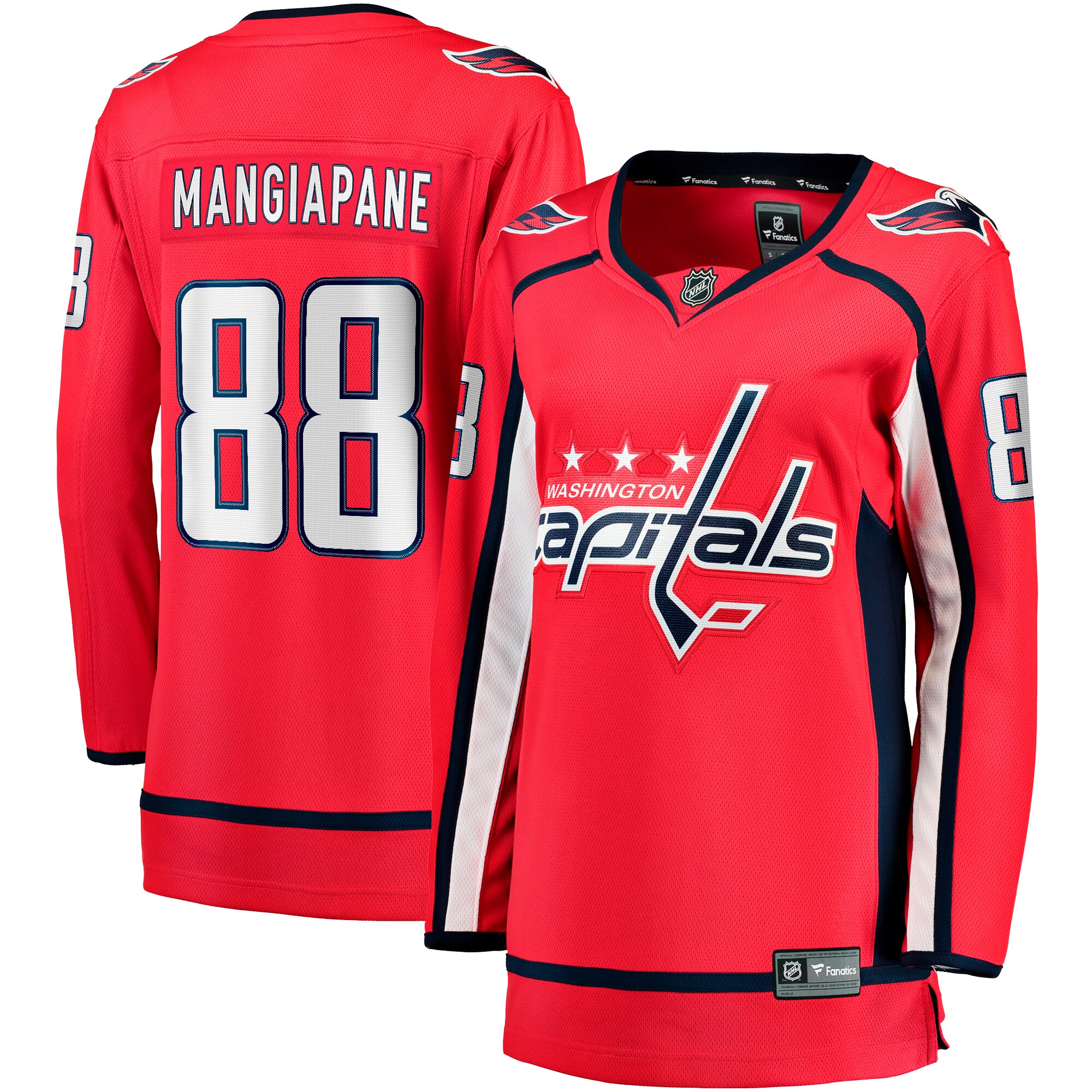Women's Washington Capitals Andrew Mangiapane Red Home Premier Breakaway Player Jersey - JS606 