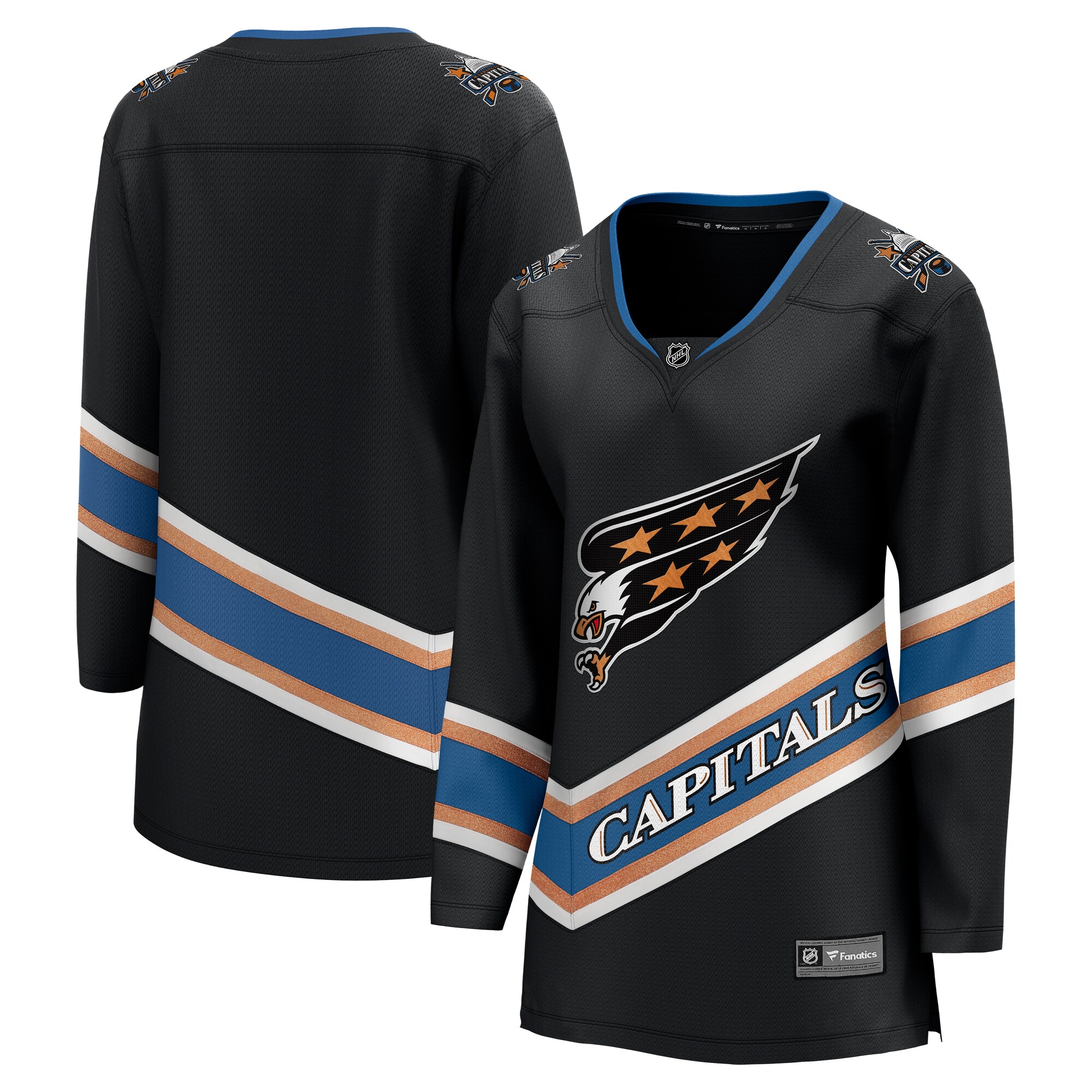 Women's Washington Capitals Black Alternate 50th Anniversary Breakaway Jersey - JS645 