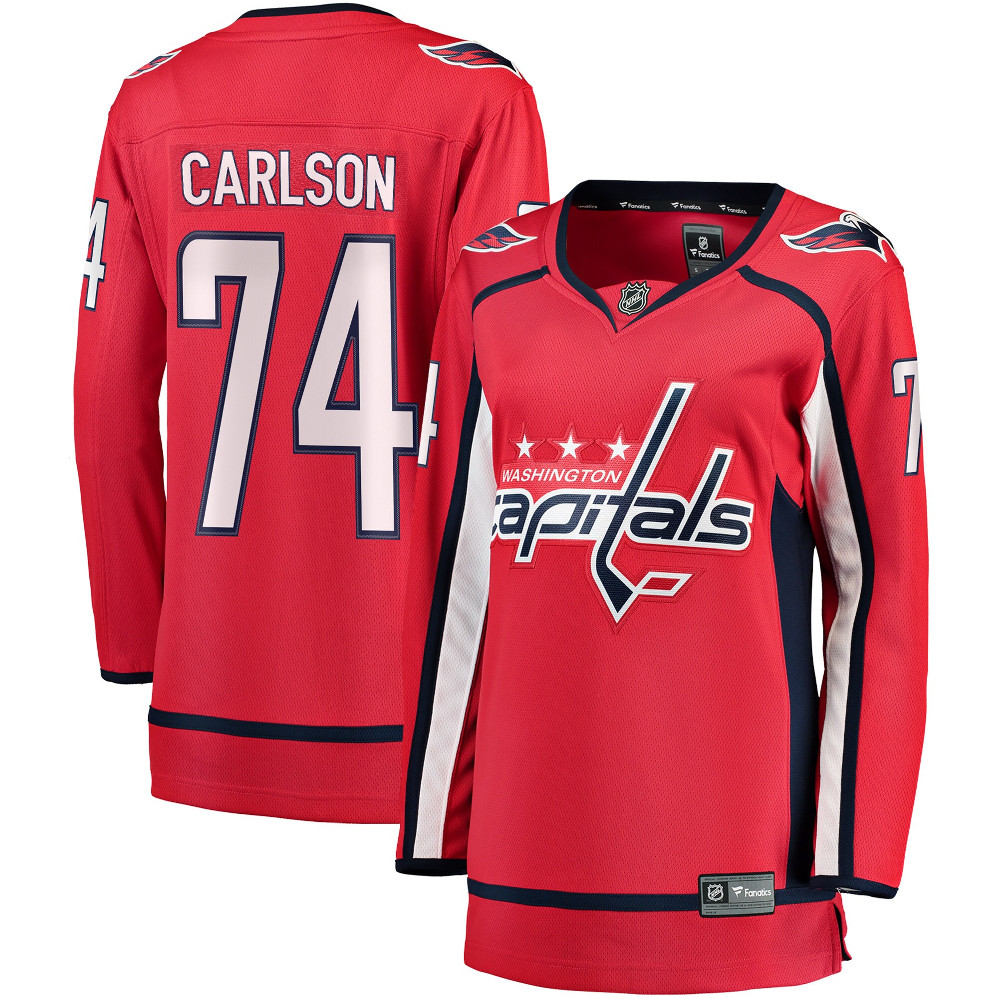 Women's Washington Capitals John Carlson Red Breakaway Player Jersey - JS749 
