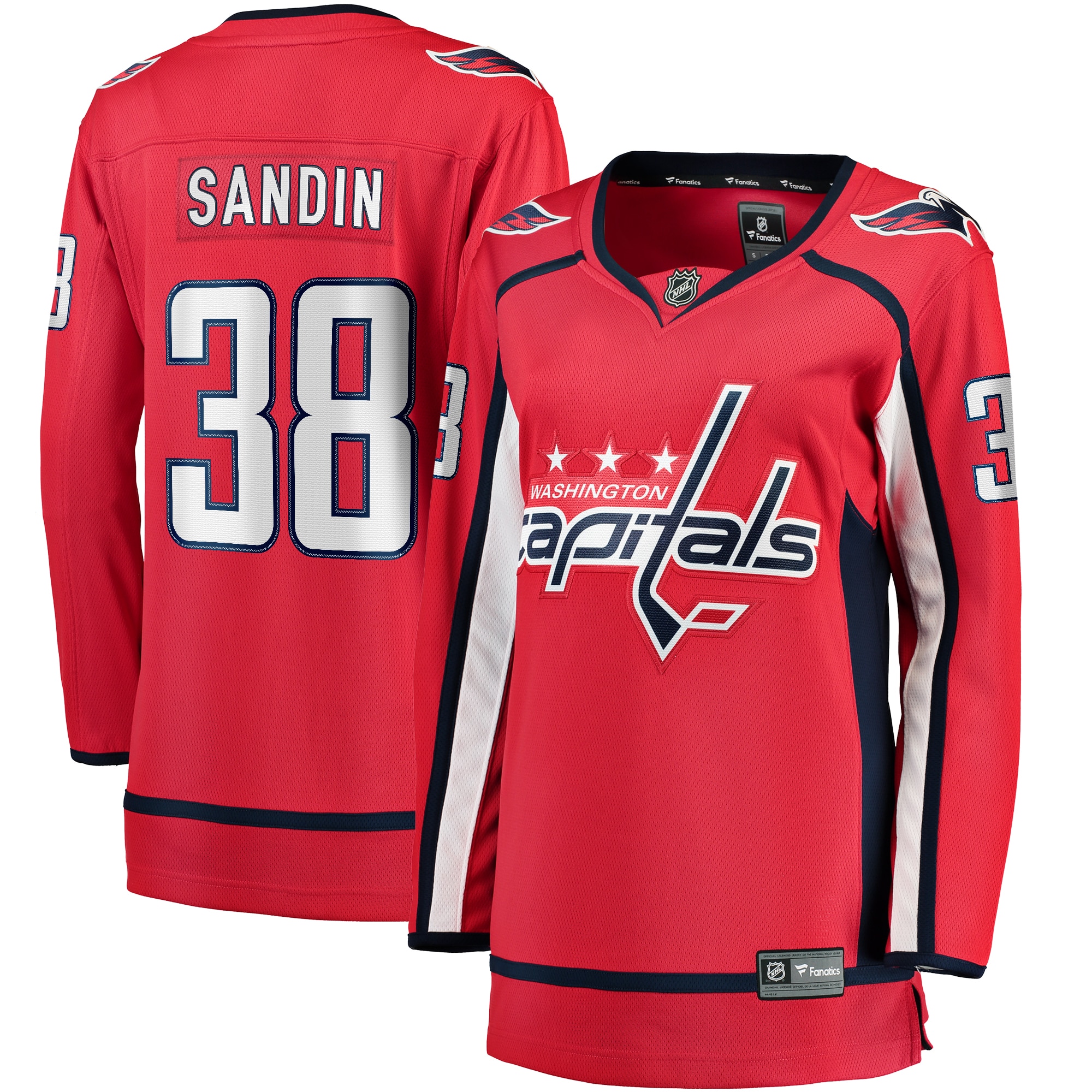 Women's Washington Capitals Rasmus Sandin Red Home Breakaway Jersey - JS936 
