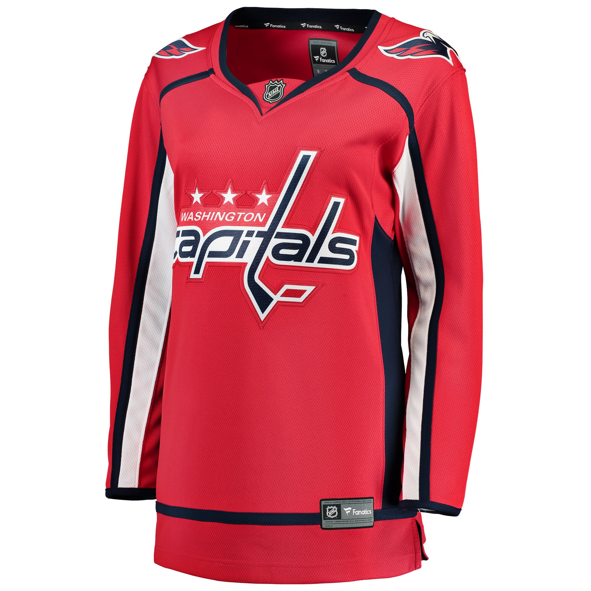 Alternative view of Women's Washington Capitals Red Breakaway Home Jersey - JS371 