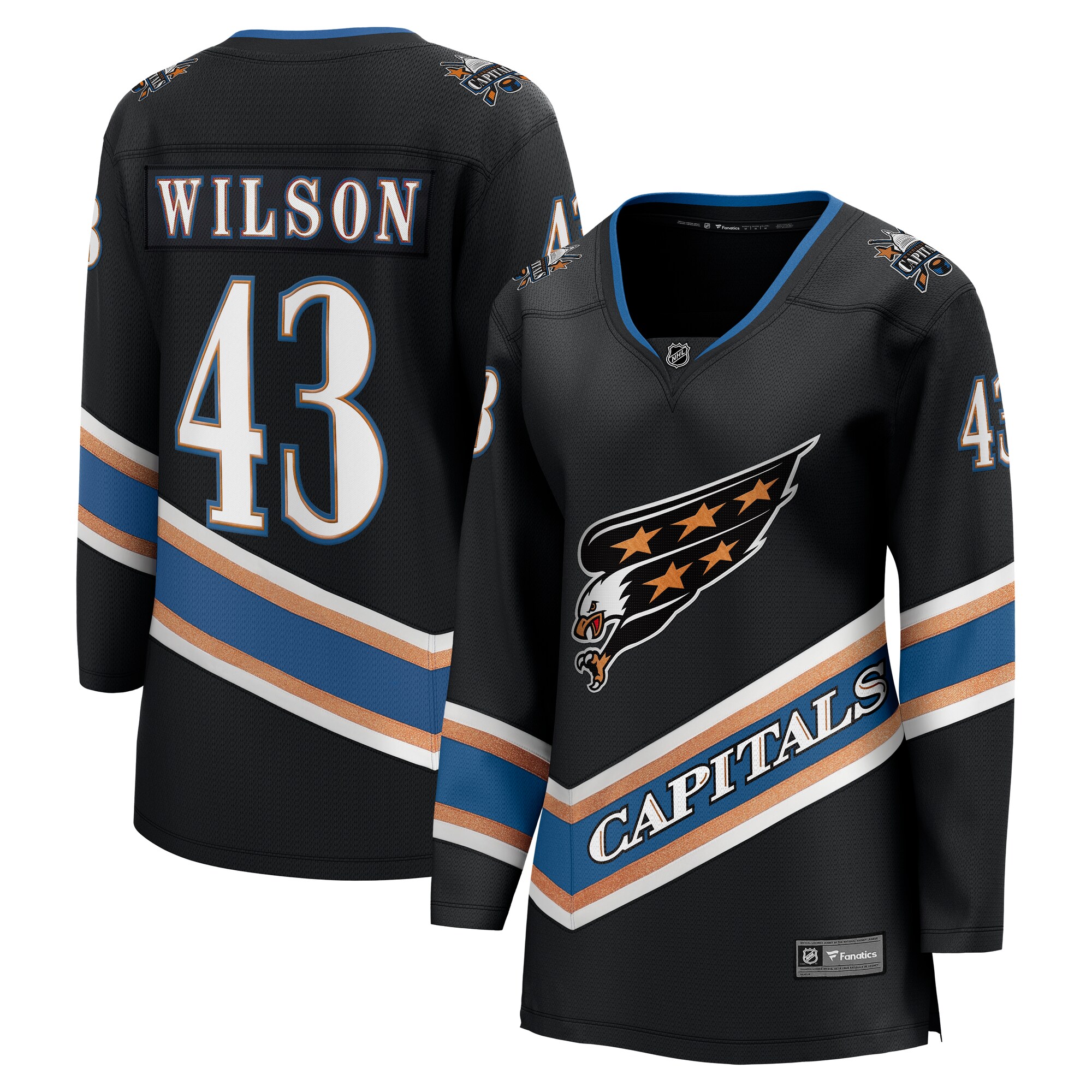 Women's Washington Capitals Tom Wilson Black Alternate 50th Anniversary Premier Breakaway Player Jersey - JS481 