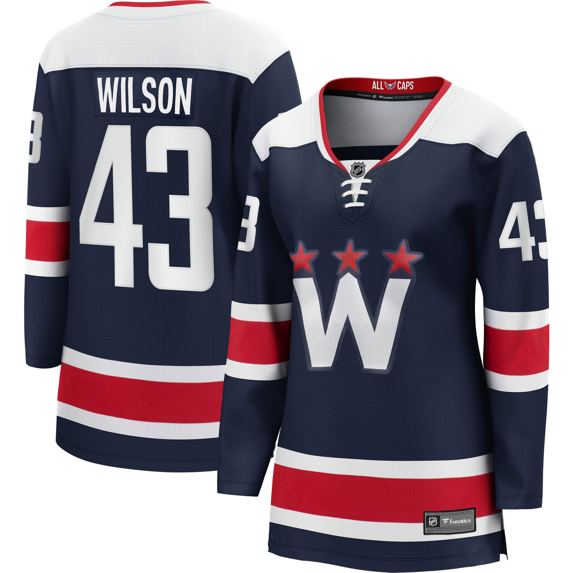 Women's Washington Capitals Tom Wilson Navy Alternate Premier Breakaway Player Jersey - JS146 