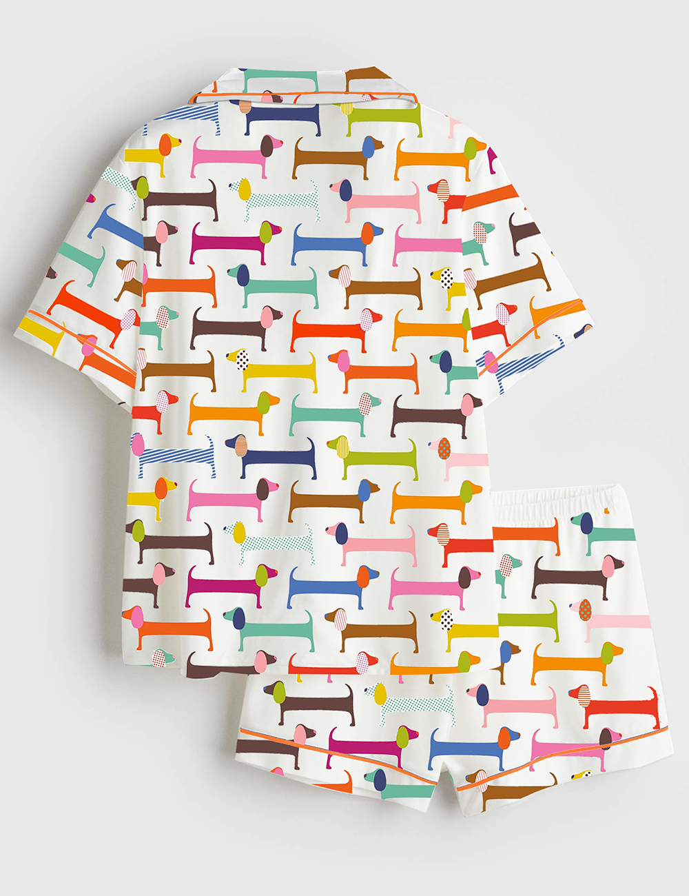 Alternative view of Women's Watercolor Dachshund Pajama Set