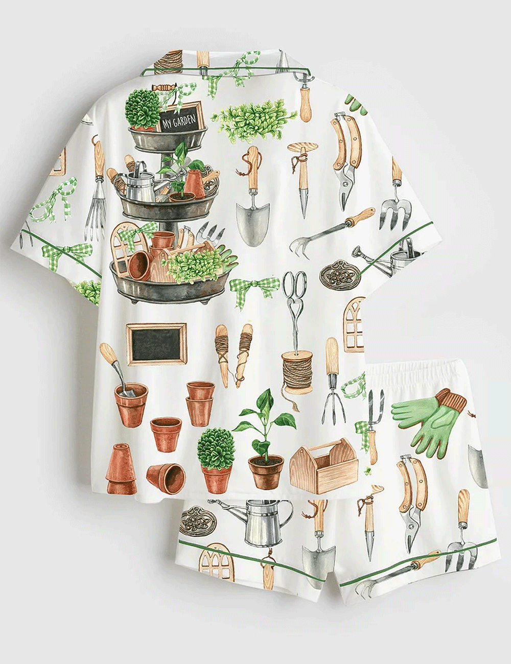 Alternative view of Women's Watercolor Garden Pajama Set