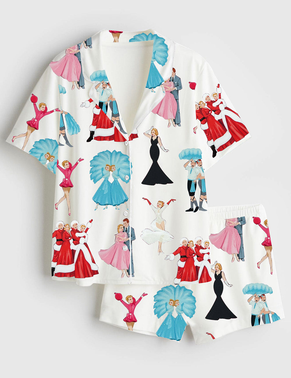 Women's White Christmas Pajama Set