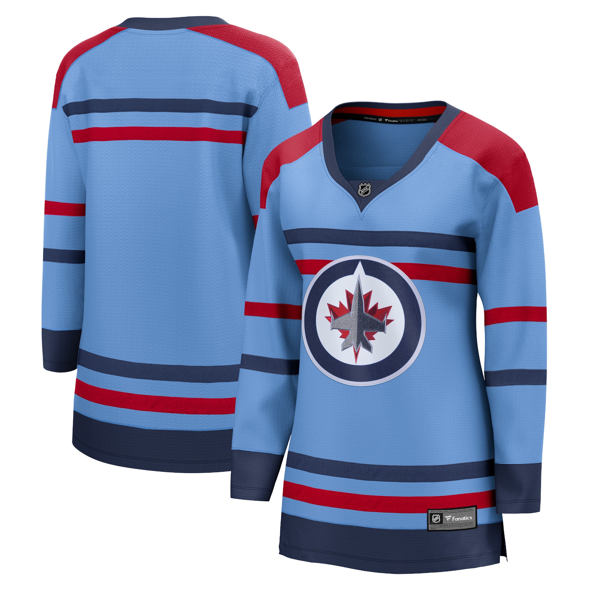 Women's Winnipeg Jets Light Blue Anniversary Premier Breakaway Jersey - JS804 