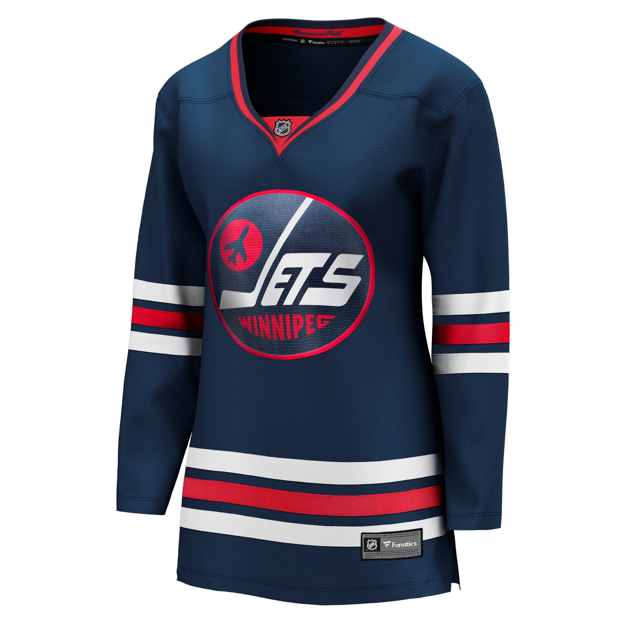 Alternative view of Women's Winnipeg Jets Navy Alternate Premier Breakaway Player Jersey - JS611 