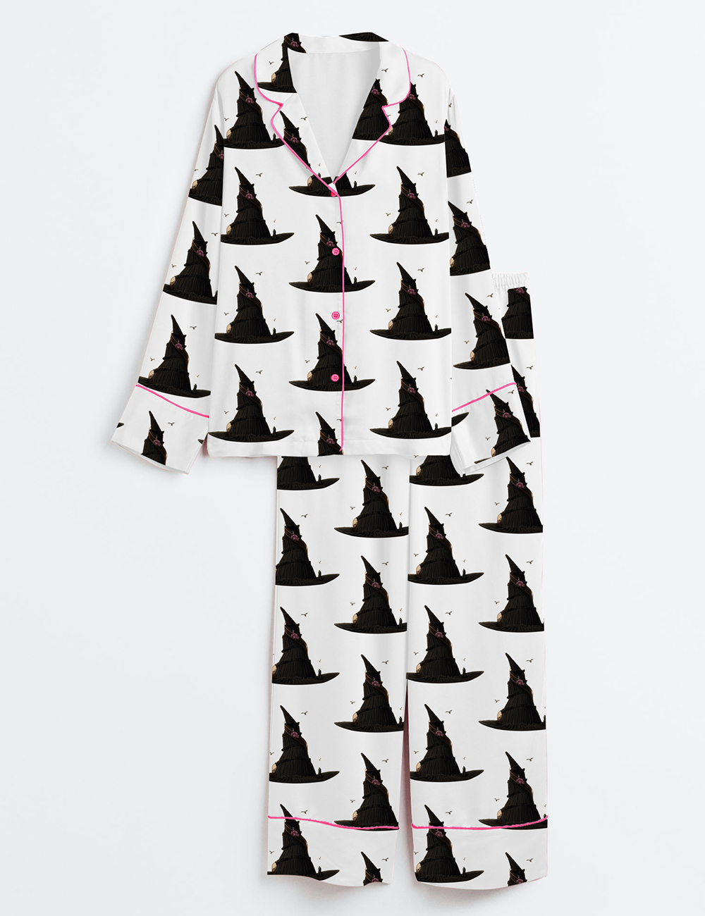 Women's You Will Be Changed Wicked For Good Long Sleeve Satin Pajama Set