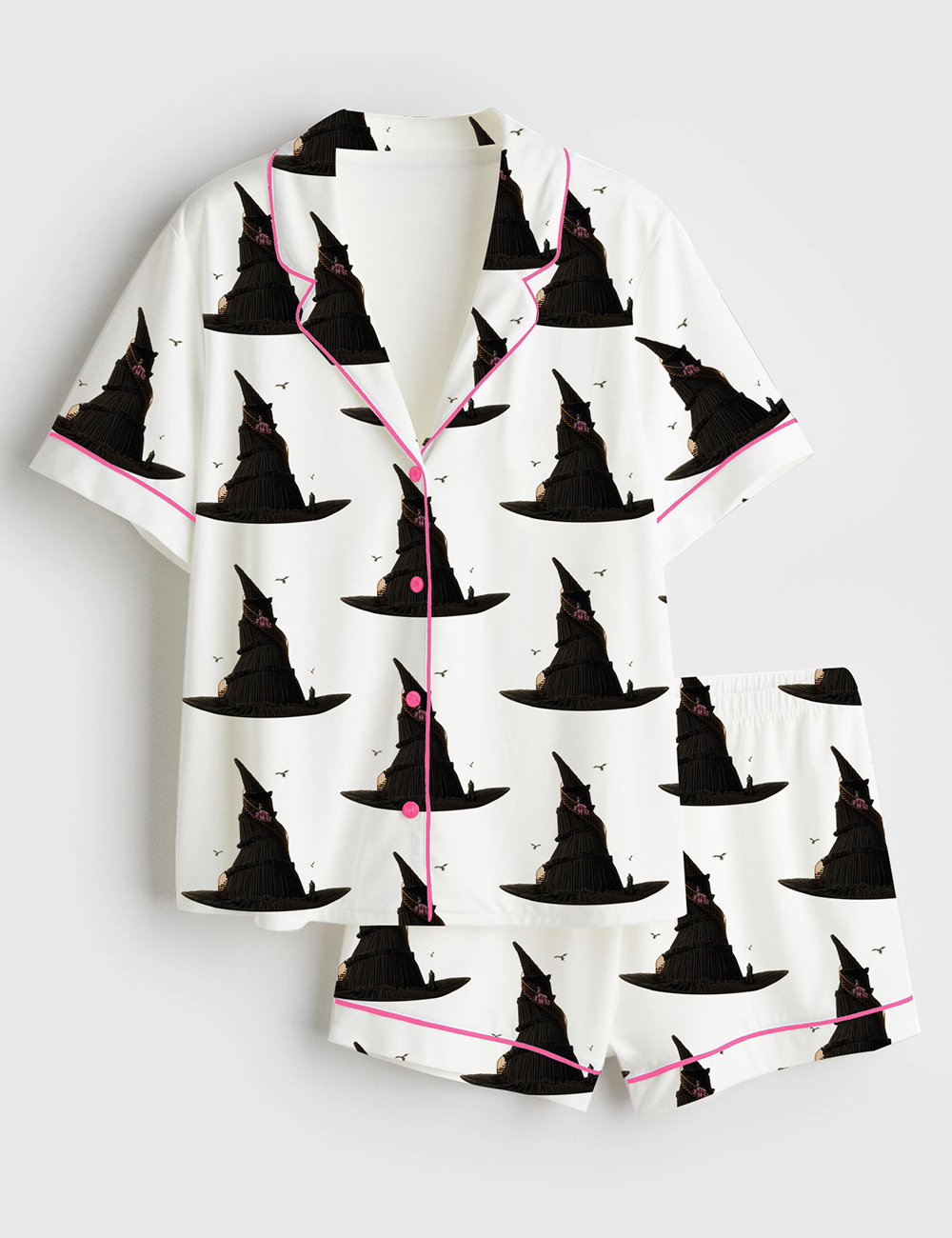 Women's You Will Be Changed Wicked For Good Short Sleeve Satin Pajama Set