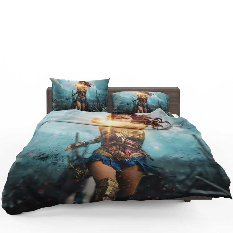Wonder Woman Diana Prince Gal Gadot Bedding Set - Custom Bedding Set