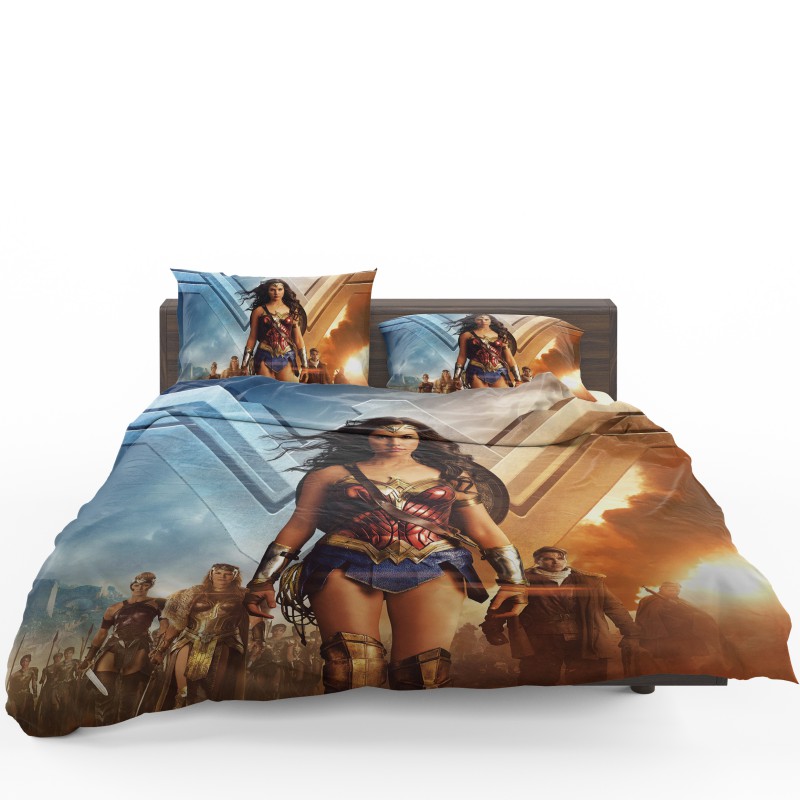 Wonder Woman Gal Gadot Duvet Cover Set - Custom Bedding Set