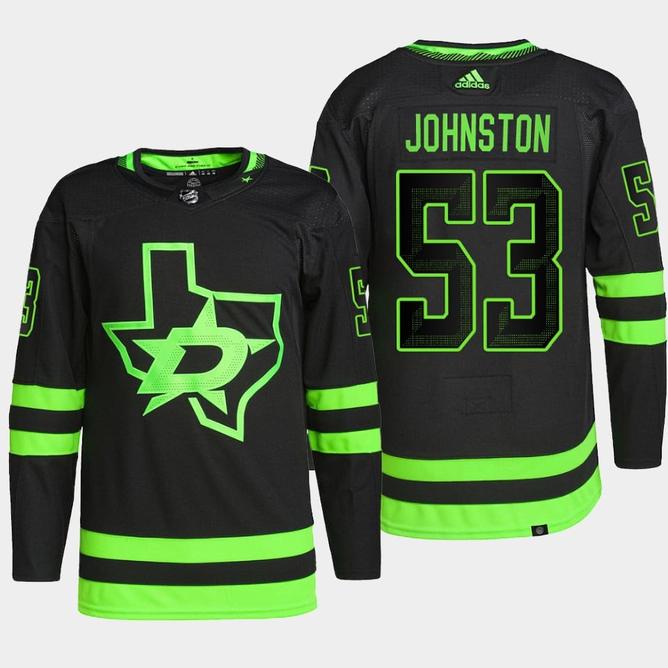 Wyatt Johnston 53 Dallas Stars Black Jersey Alternate - JS547 