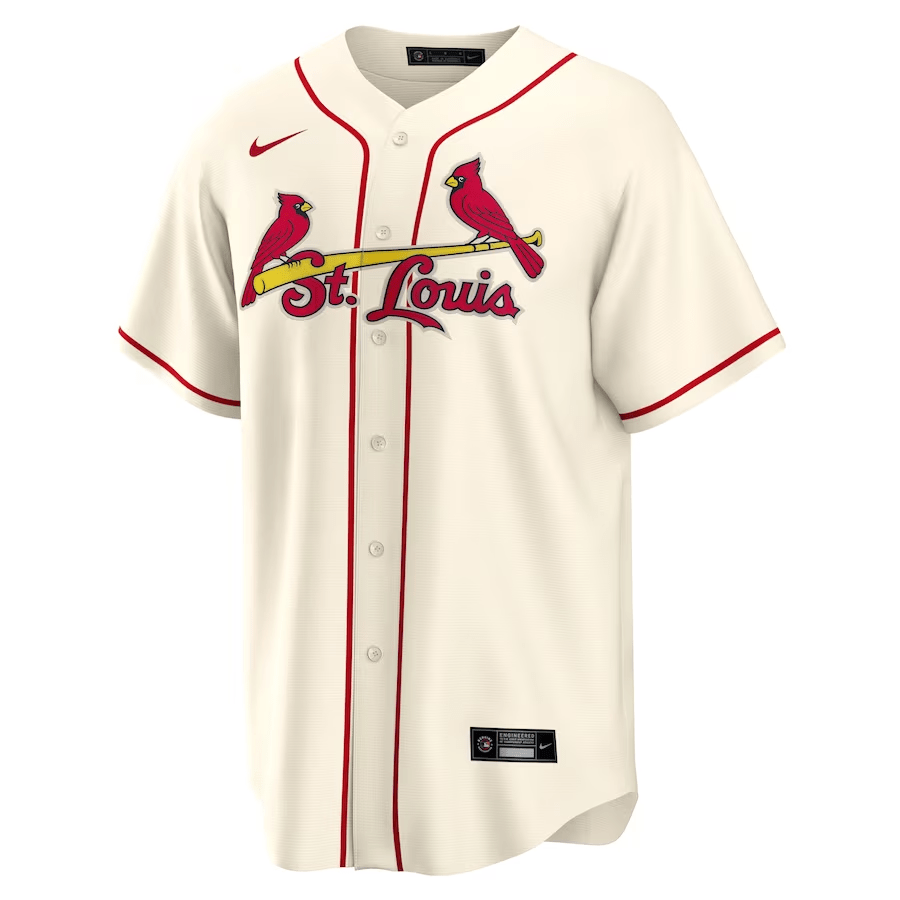 Alternative view of Yadier Molina 4 St. Louis Cardinals Alternate Men Jersey - Cream 