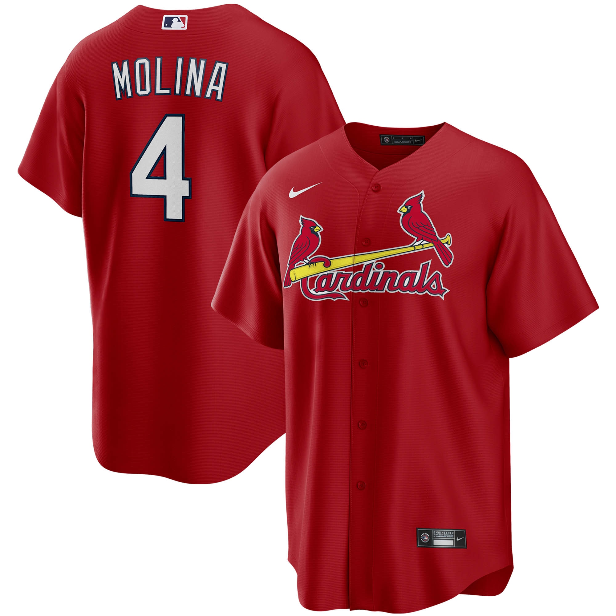 Yadier Molina St. Louis Cardinals Alternate Replica Player Name Jersey - Red