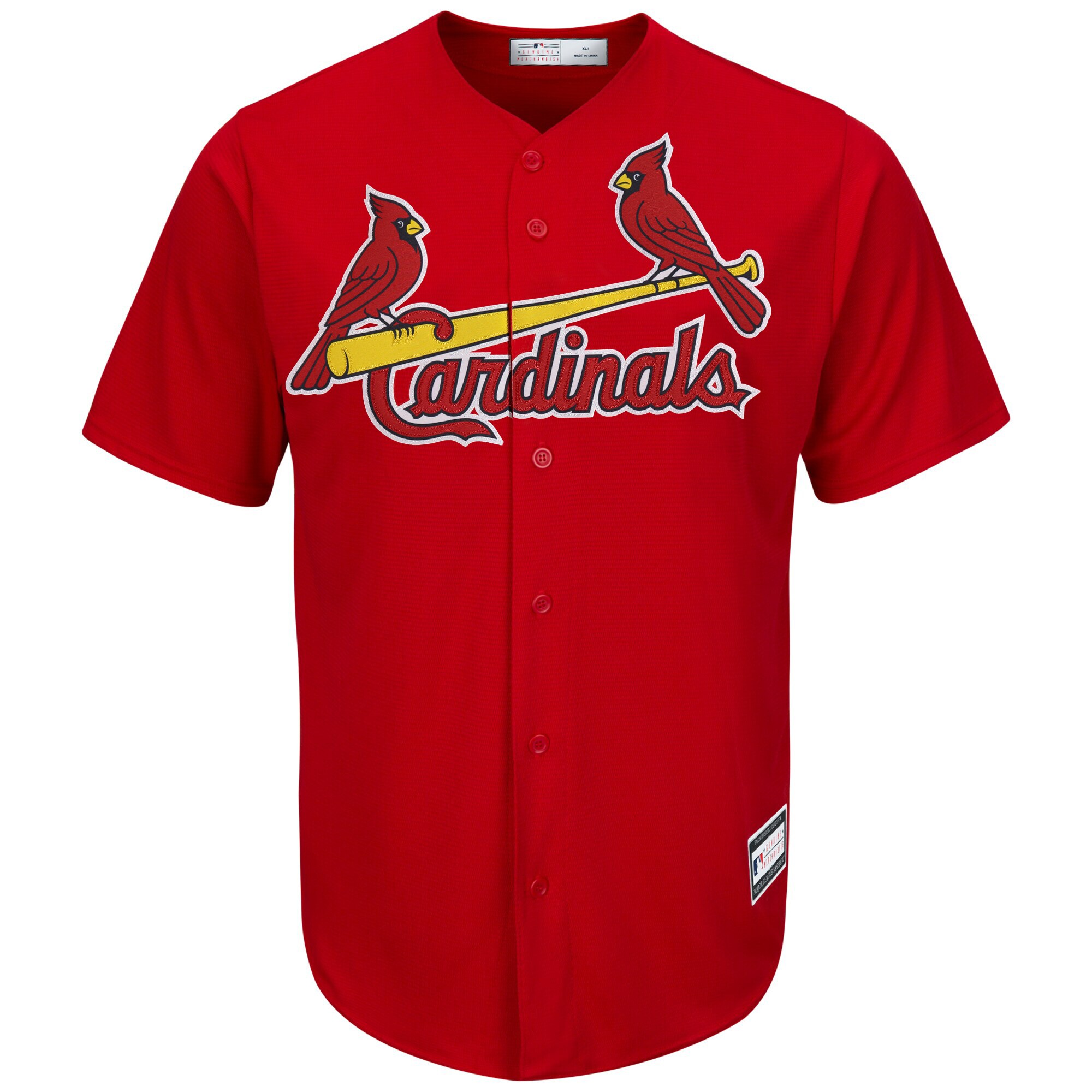 Alternative view of Yadier Molina St. Louis Cardinals Big & Tall Replica Player Jersey - Red