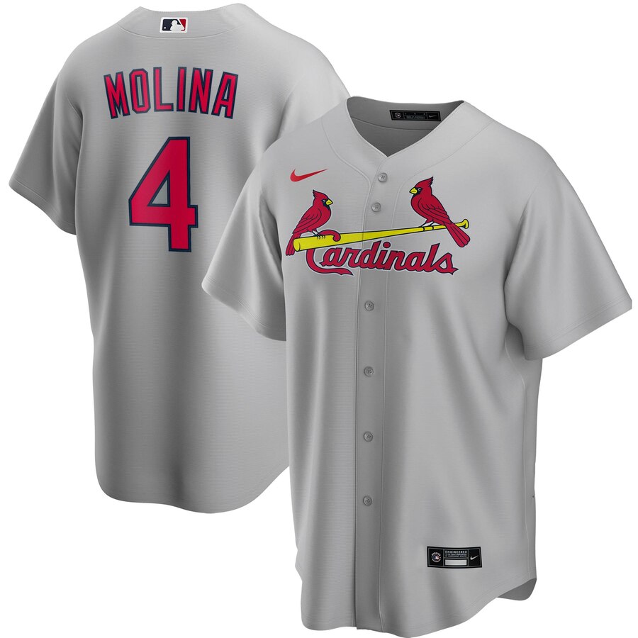 Yadier Molina St. Louis Cardinals Road 2020 Replica Player Jersey ÃƒÂ¢Ã¢â€šÂ¬Ã¢â‚¬Å“ Gray
