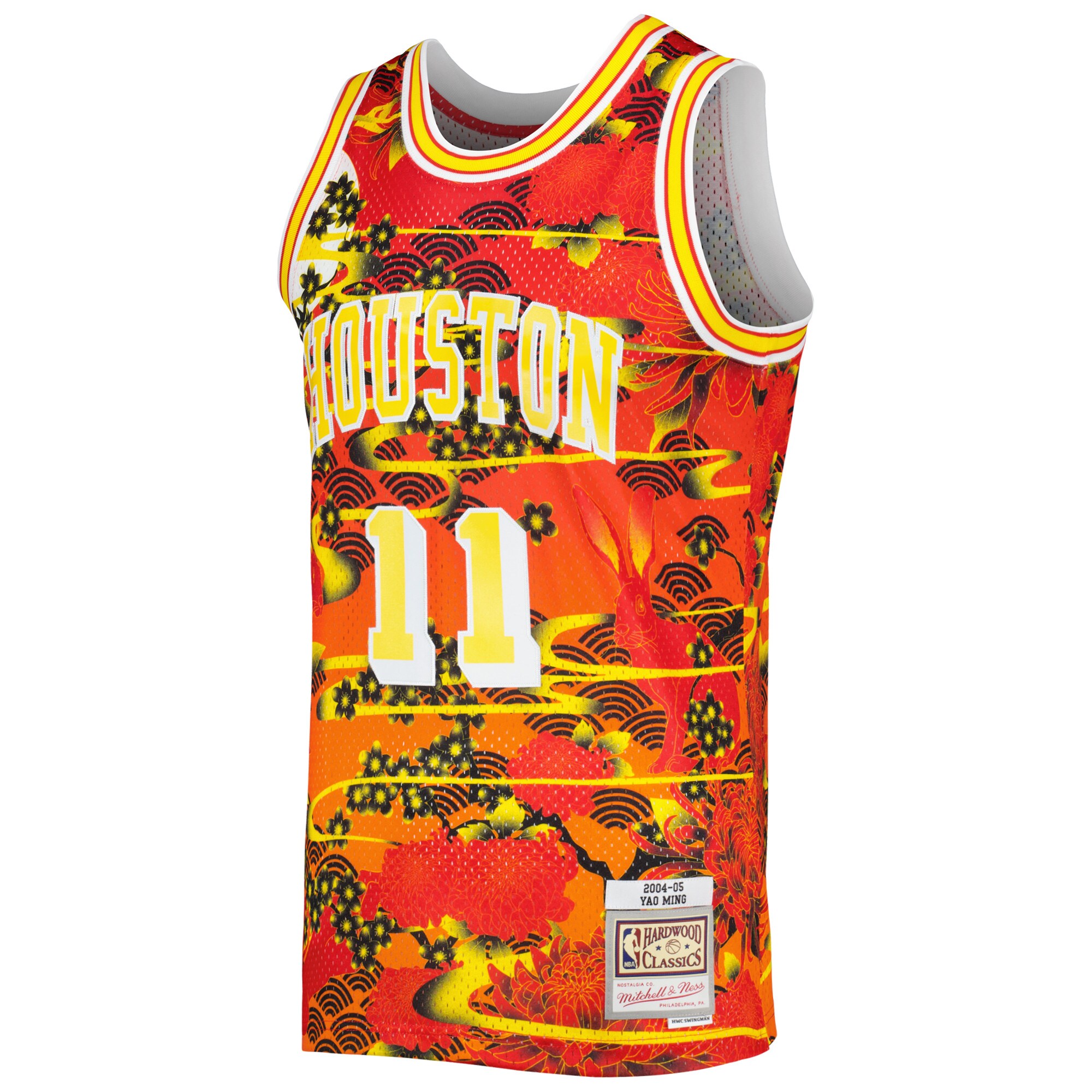 Alternative view of Yao Ming Houston Rockets Mitchell & Ness 2004/05 Hardwood Classics Lunar New Year Swingman Jersey - Red