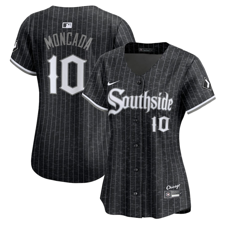 Yoan Moncada 10 Chicago White Sox City Connect Limited Player Women Jersey - Black