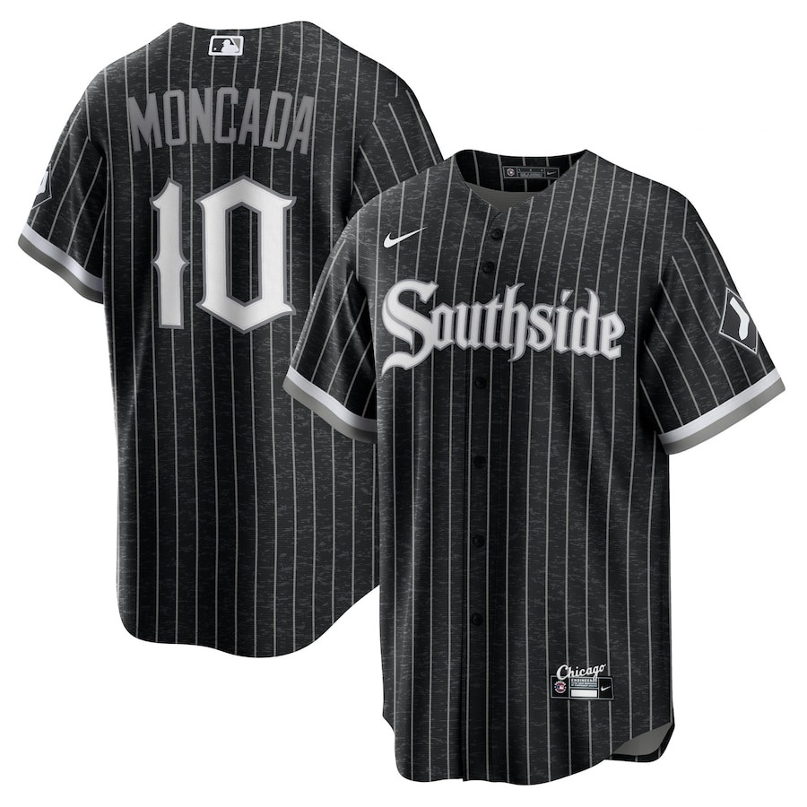Yoan Moncada 10 Chicago White Sox City Connect Player Men Jersey - Black