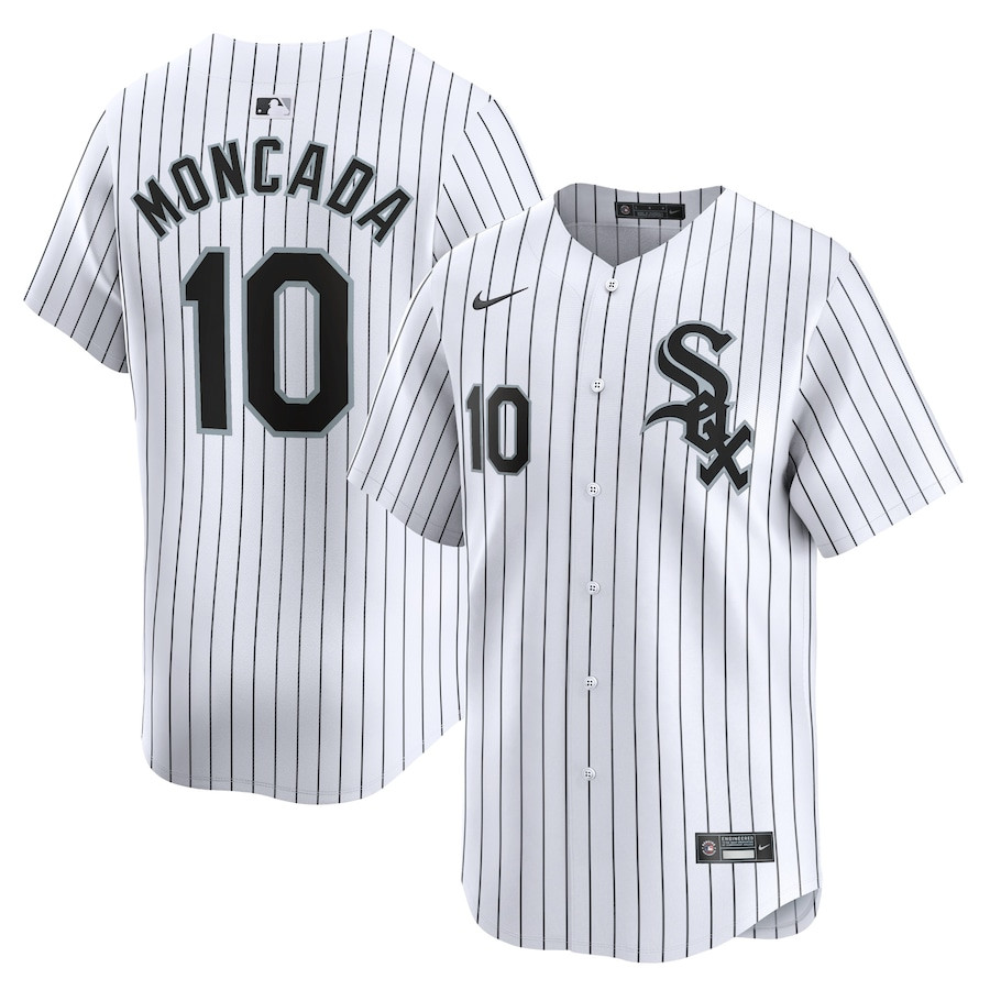 Yoan Moncada 10 Chicago White Sox Home Limited Player Men Jersey - White