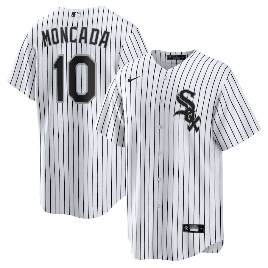Yoan Moncada 10 Chicago White Sox Home Limited Player Men Jersey - White