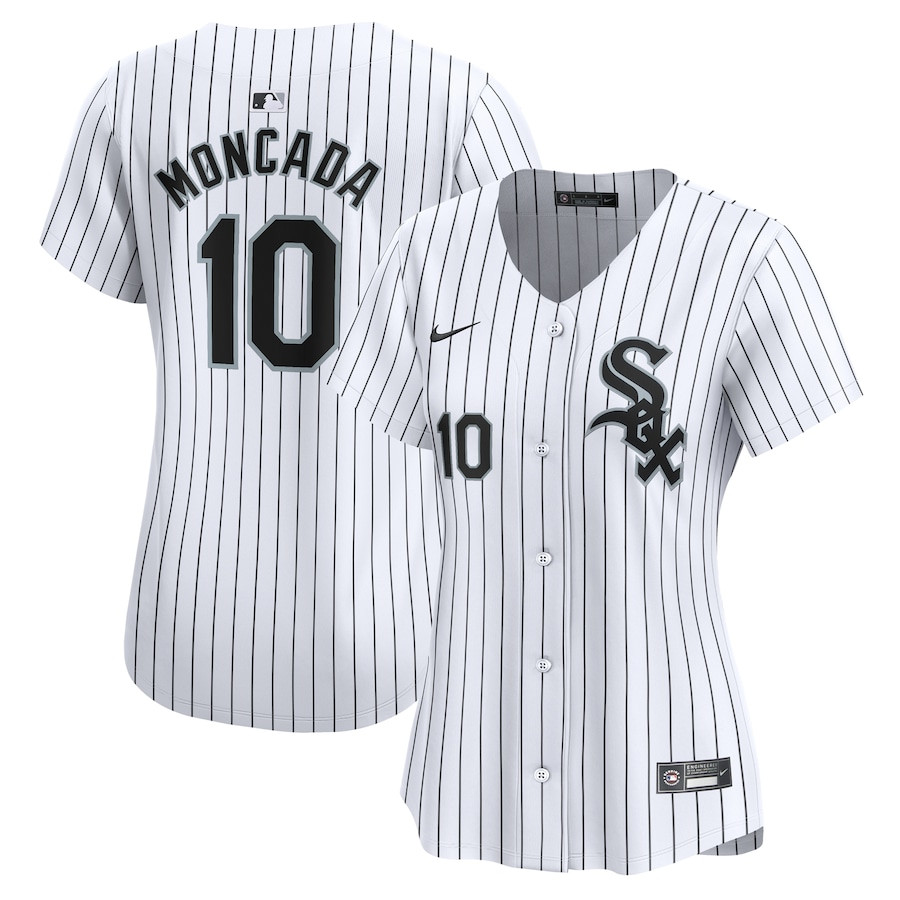 Yoan Moncada 10 Chicago White Sox Home Limited Player Women Jersey - White