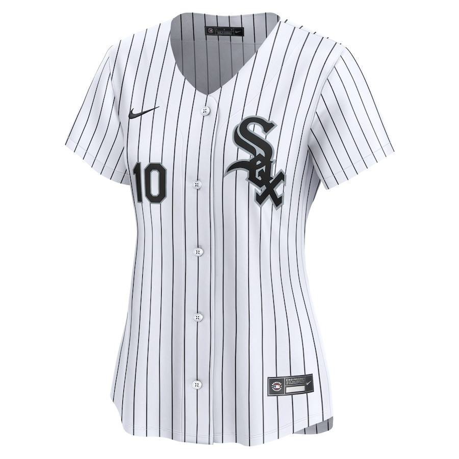 Alternative view of Yoan Moncada 10 Chicago White Sox Home Limited Player Women Jersey - White