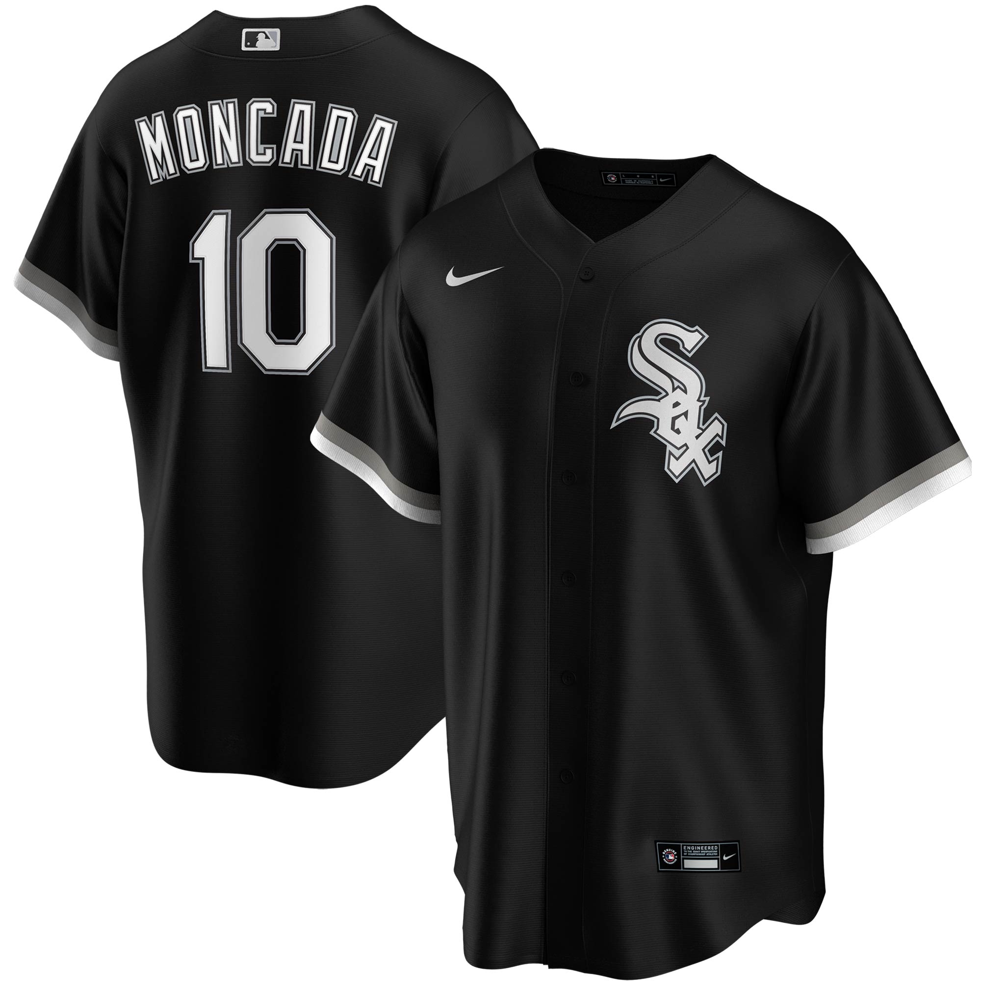 Yoan Moncada Chicago White Sox Alternate Replica Player Name Jersey – Black