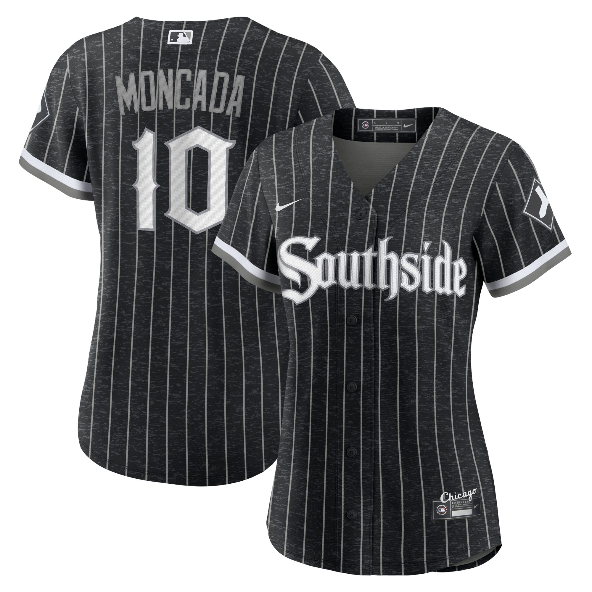 Yoan Moncada Chicago White Sox Women's City Connect Replica Player Jersey - Black