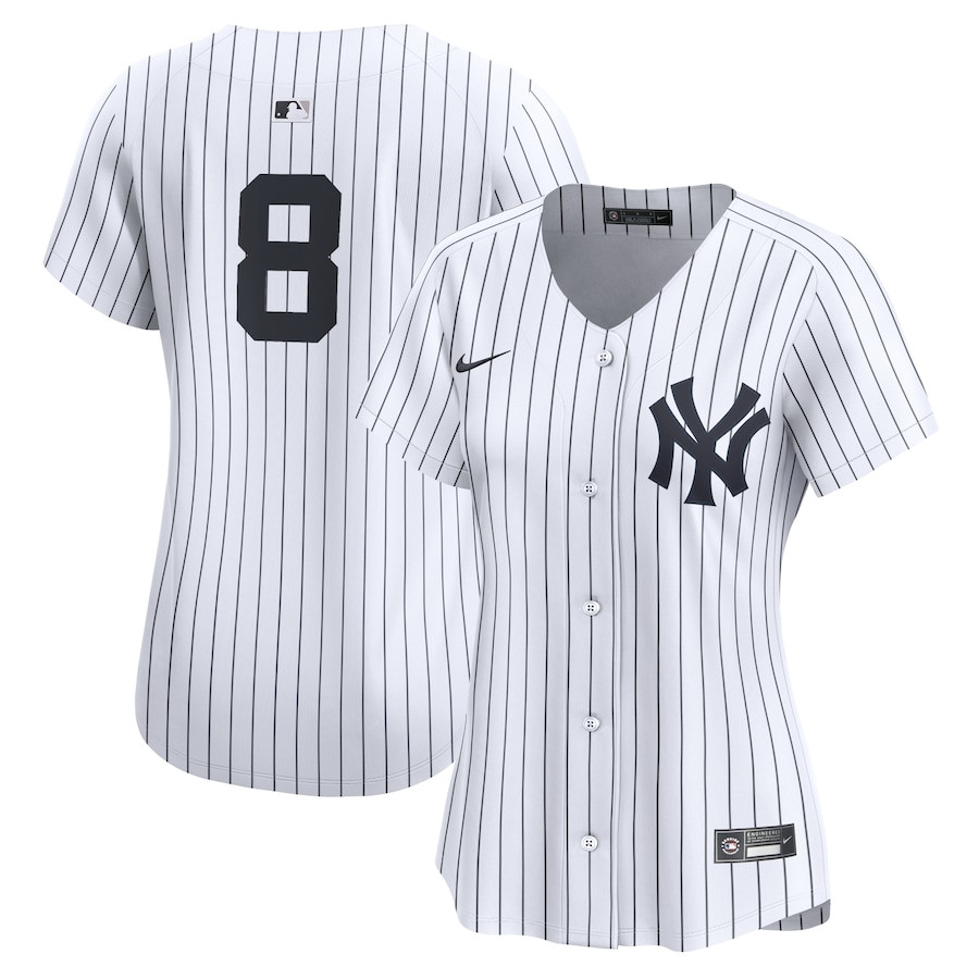Yogi Berra 8 New York Yankees Women Home Limited Player Jersey - White 