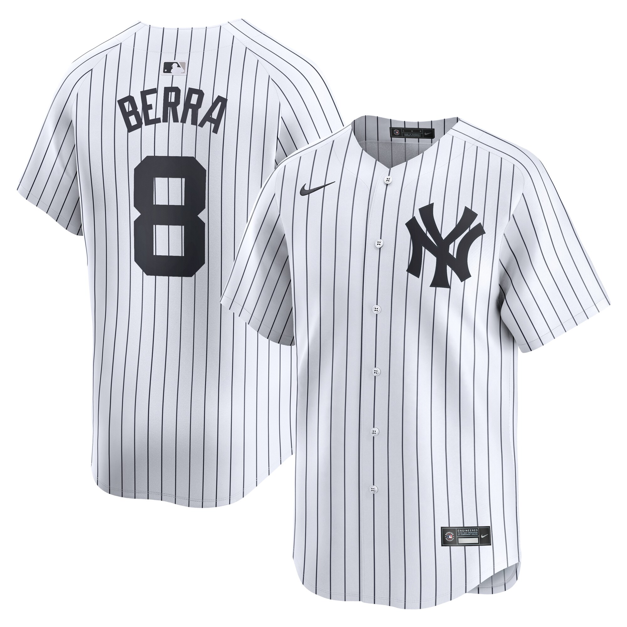 Yogi Berra New York Yankees Home Limited Player Jersey - White