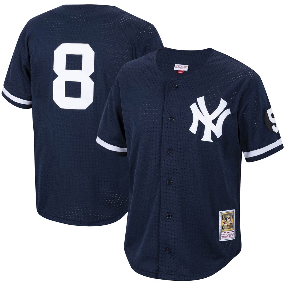 Yogi Berra New York Yankees Mitchell & Ness Cooperstown Collection Mesh Batting Practice Jersey Ãƒâ€šÃ¢â‚¬â€œ Navy