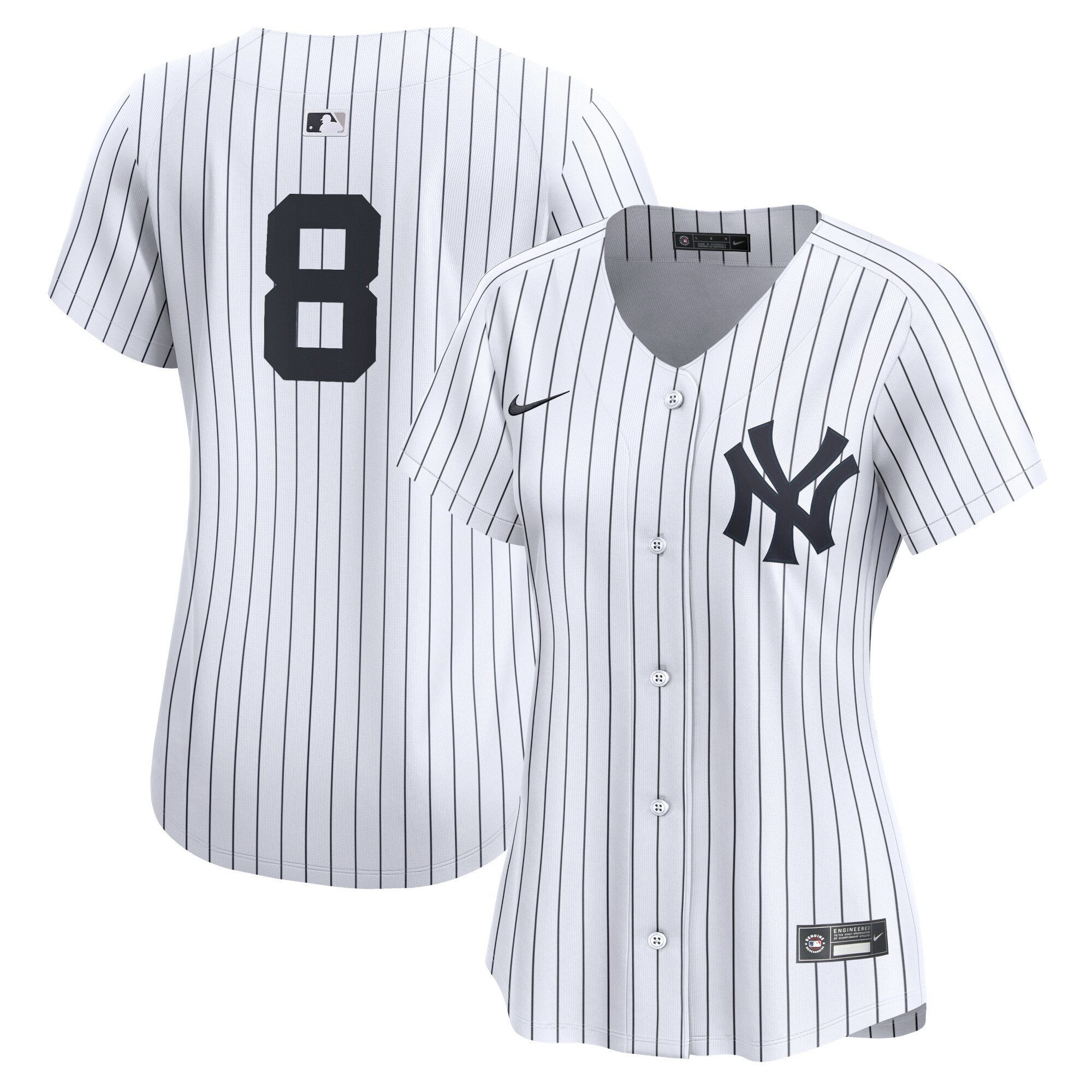 Yogi Berra New York Yankees Women's Home Limited Player Jersey - White