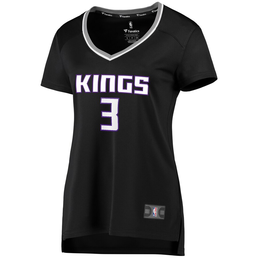Alternative view of Yogi Ferrell Sacramento Kings Fanatics Branded Women's Fast Break Player Replica Jersey - Statement Edition - Black